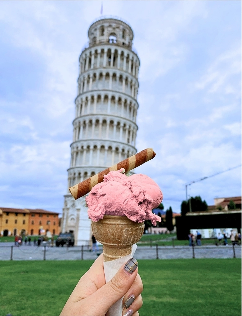 gelato pisa torre pendente