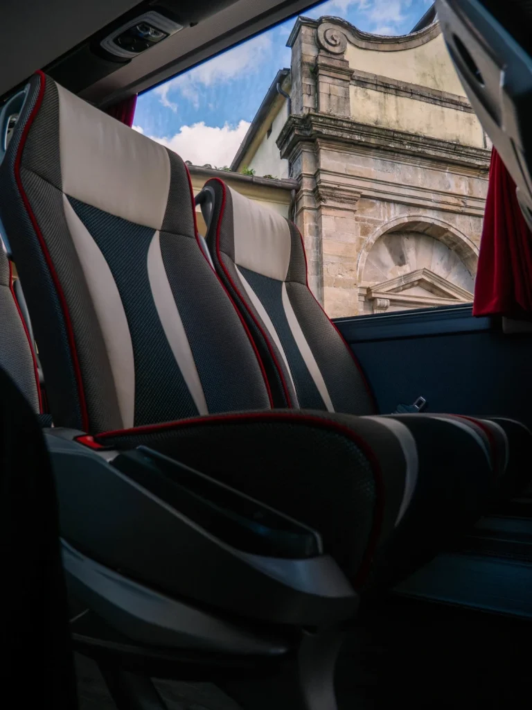 dettaglio potrona fronte bus setra